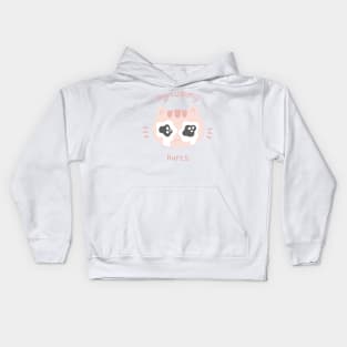 My Tummy Hurts Sad Cat Kids Hoodie